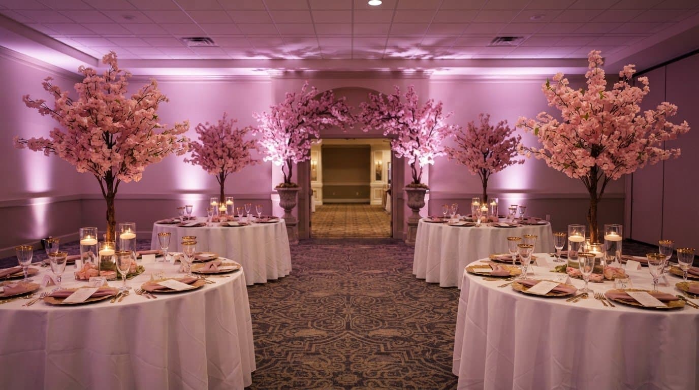 Cherry blossom garden