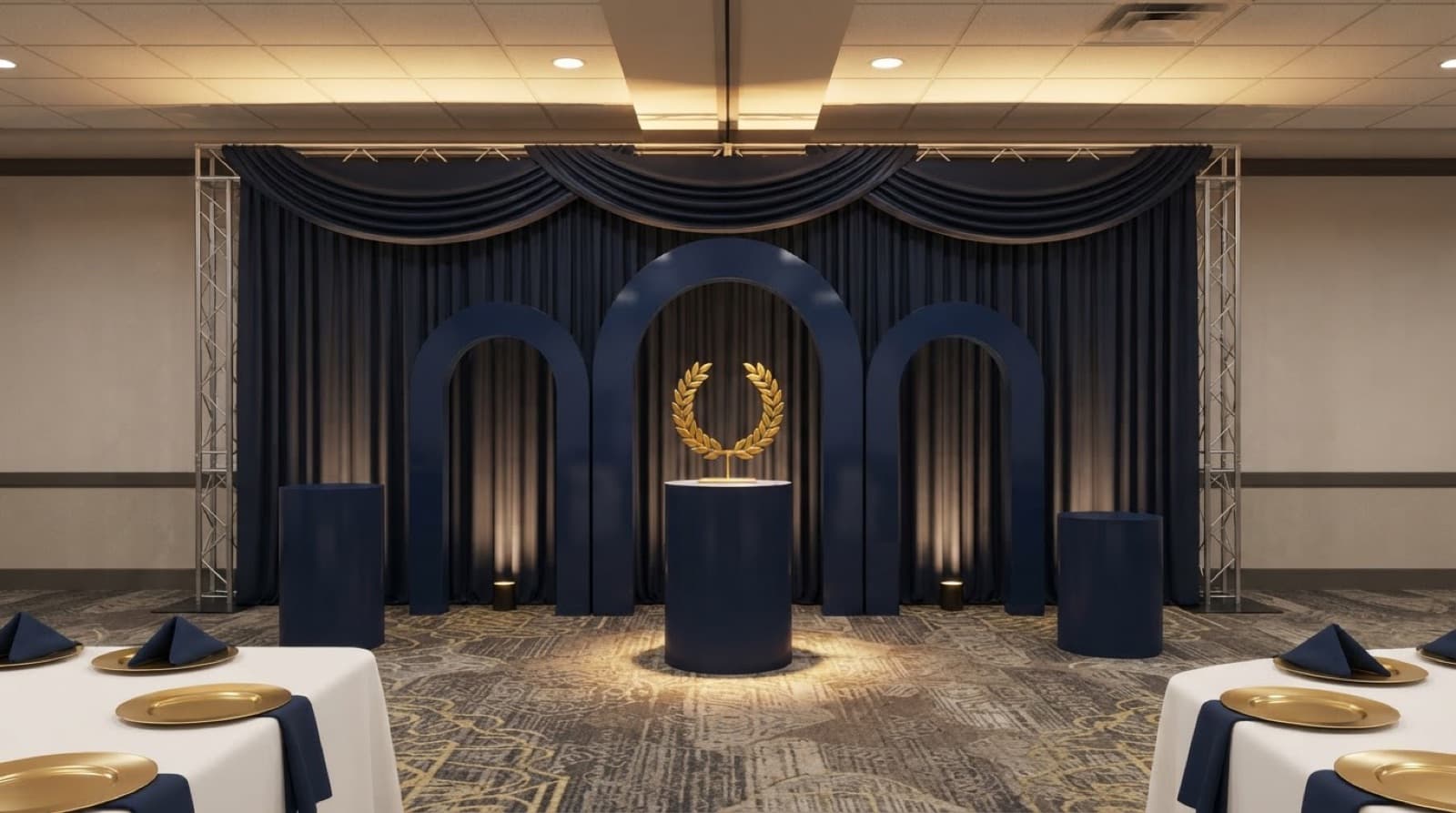 Military ball: dress-blue formal