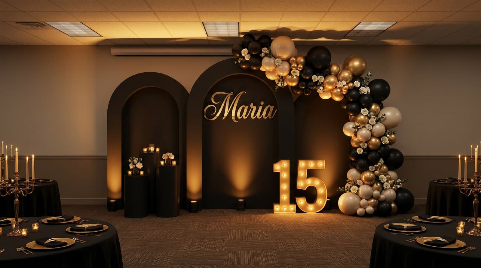 Name wall with mirror script